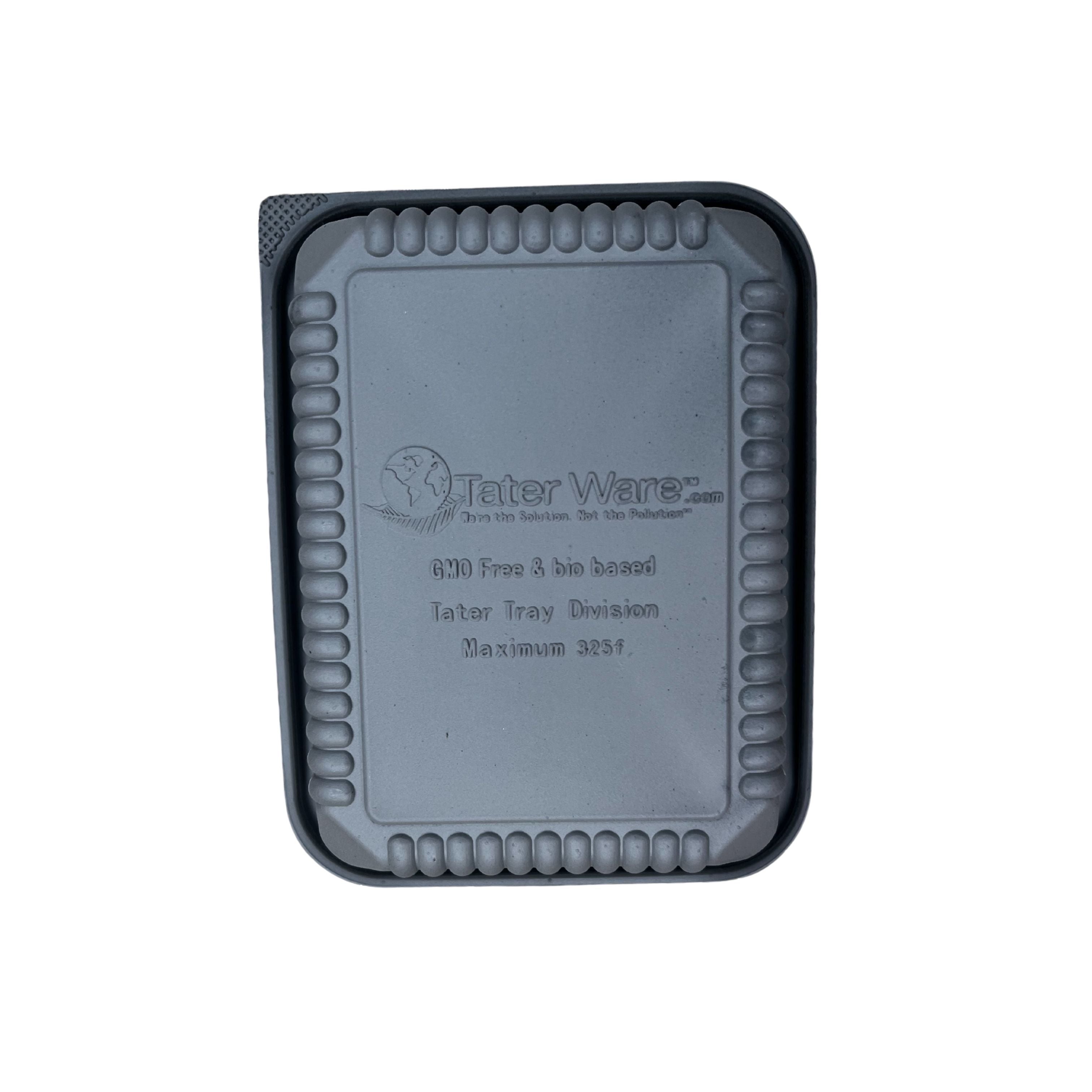 Deep Tater Food Tray, Black 500/case - 6.5 x 5 x 1.875