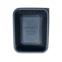 Deep Tater Food Tray, Black 500/case - 6.5 x 5 x 1.875