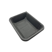 Deep Tater Food Tray, Black 500/case - 6.5 x 5 x 1.875
