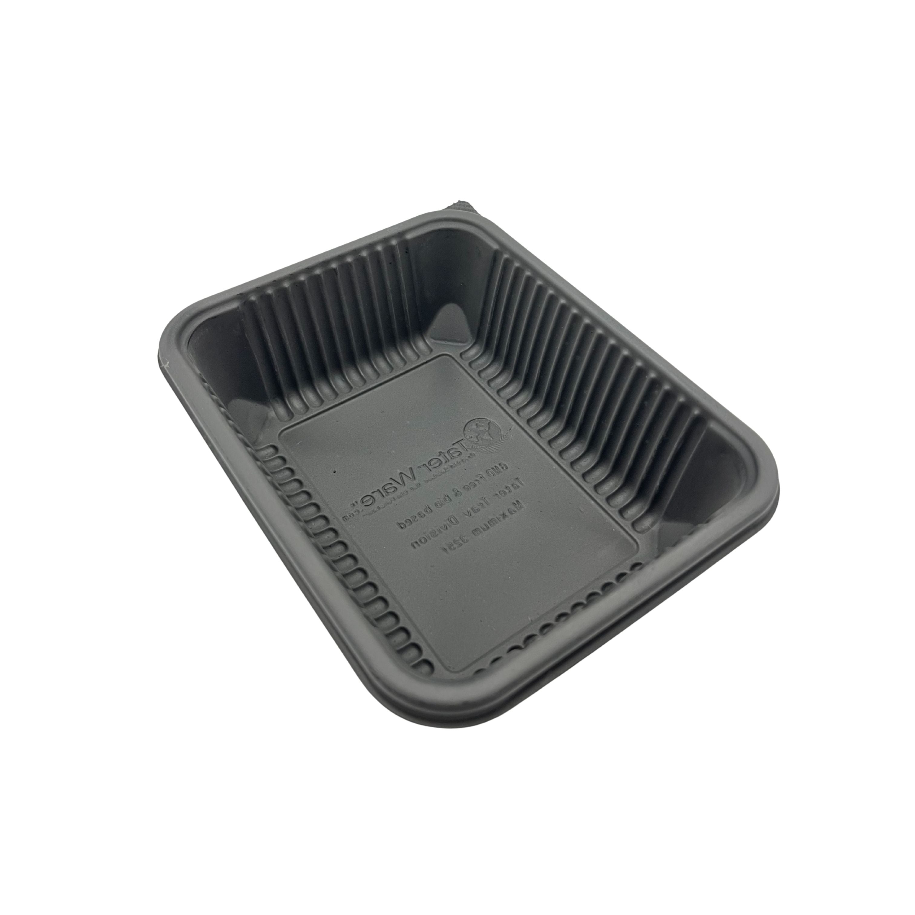 Deep Tater Food Tray, Black 500/case - 6.5 x 5 x 1.875