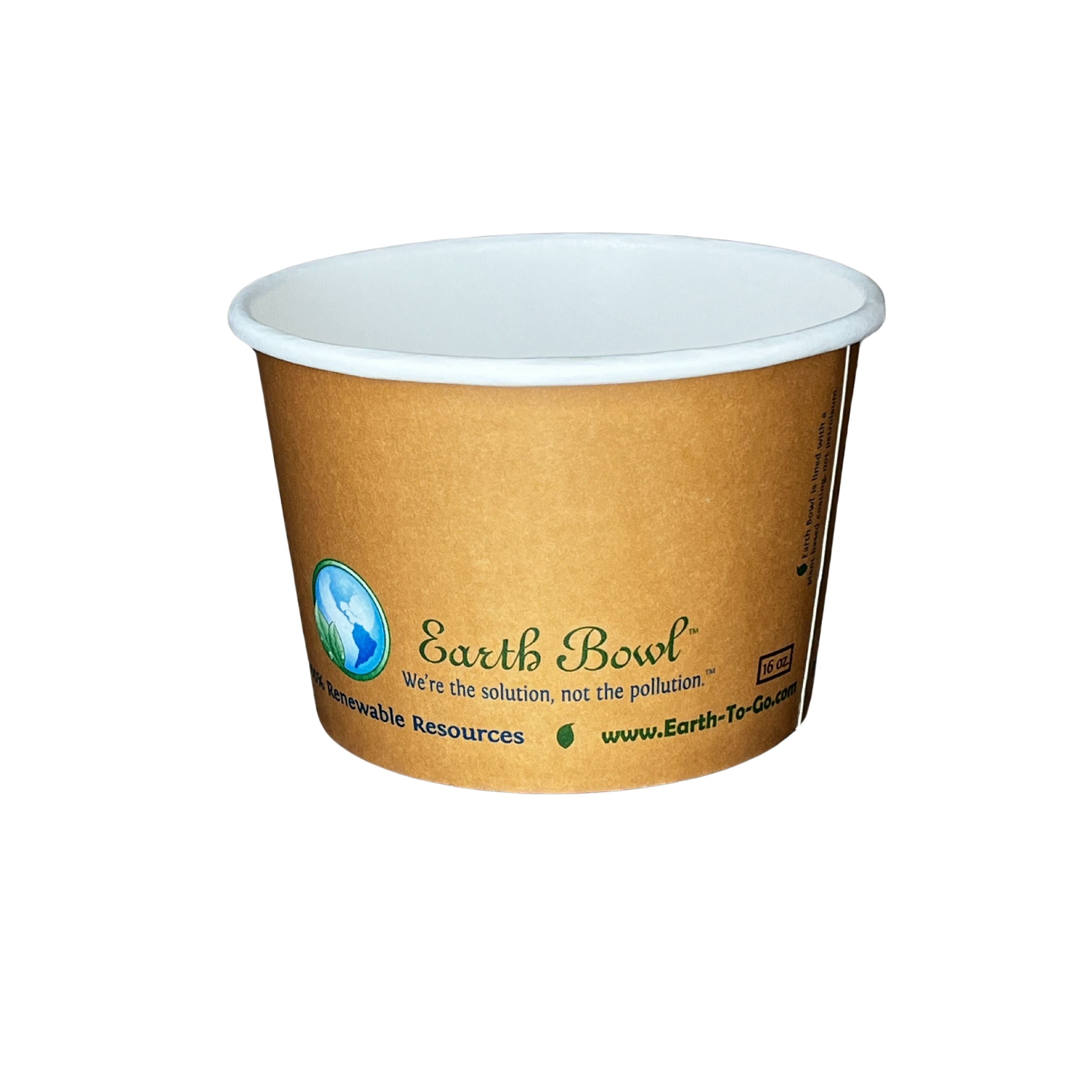 Earth Bowl® 16 oz Soup Container, Earth Tone, 500/case, Diameter 115mm