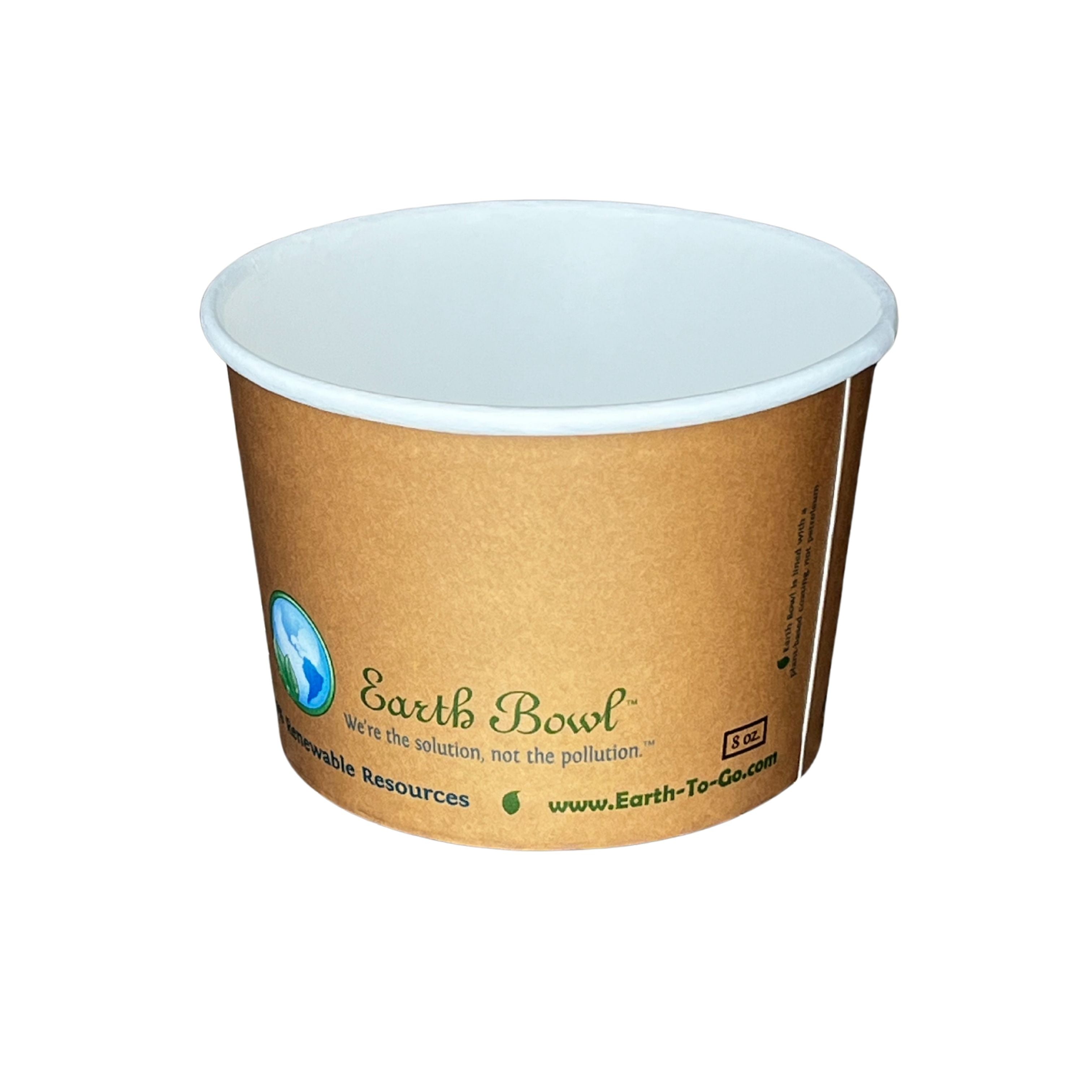 Earth Bowl® 8 oz Soup Container, Earth Tone, 1000/case, Diameter 90mm