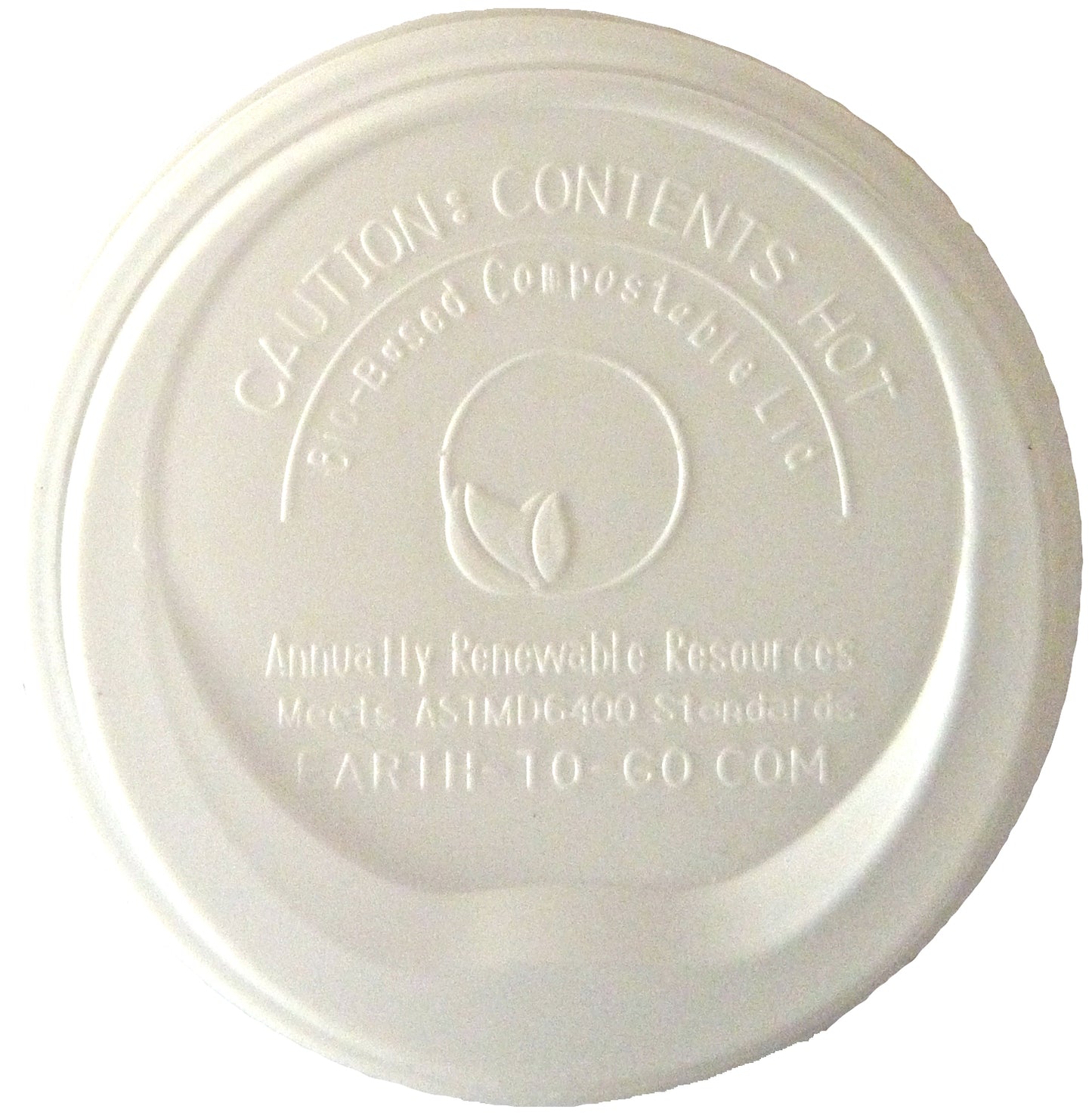 Earth Cup Bio-Based Lids, Compostable