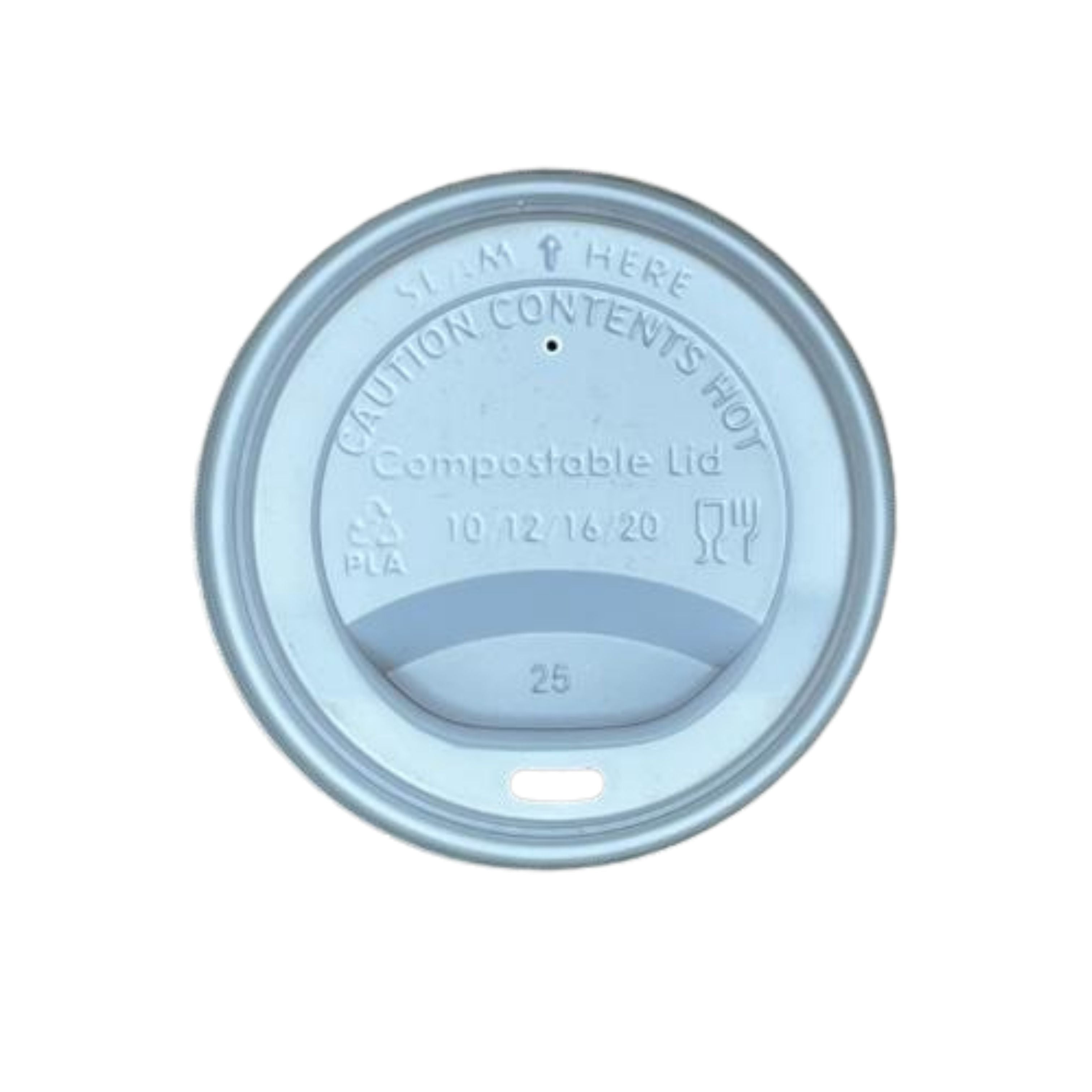 CPLA lid fits 10-20oz Kraft Cup and 12-16oz Insulated Cup 1000/case