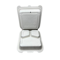 TaterWare® 8" 3 Compartment Clamshell with Vent 200/case