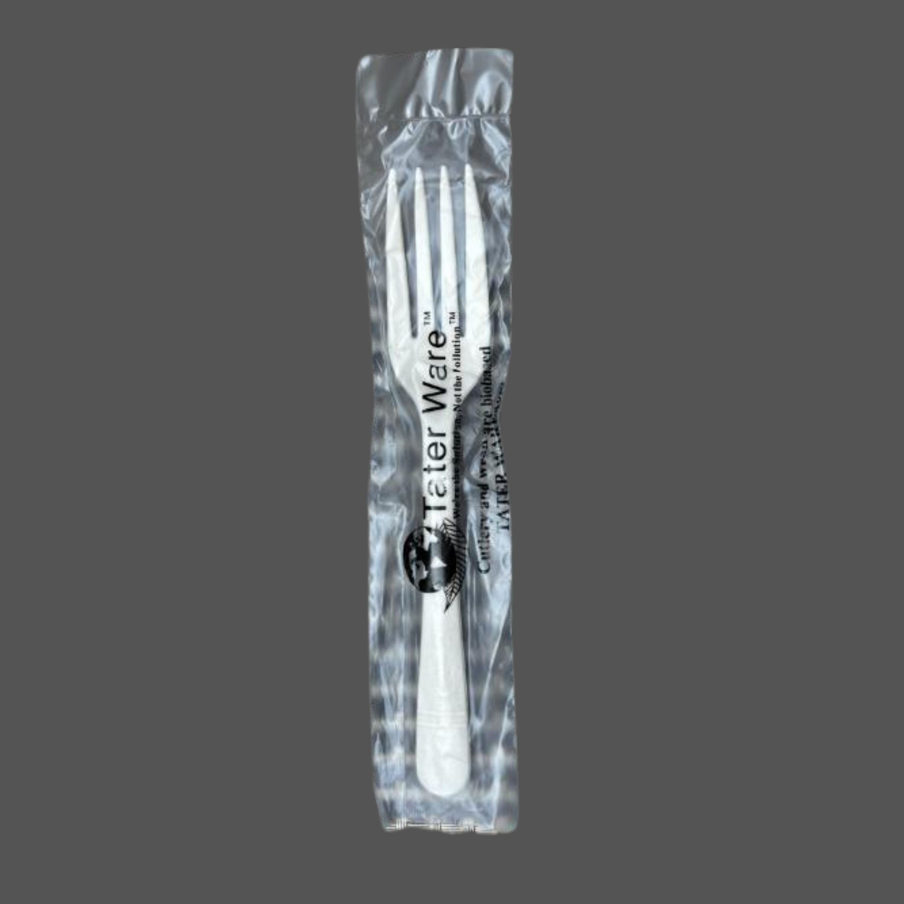 TaterWare® Individual Wrapped Fork 1000/case