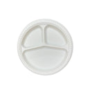 TaterWare® 10.25" 3 Compartment Plate 500/case