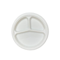 TaterWare® 10.25" 3 Compartment Plate 500/case